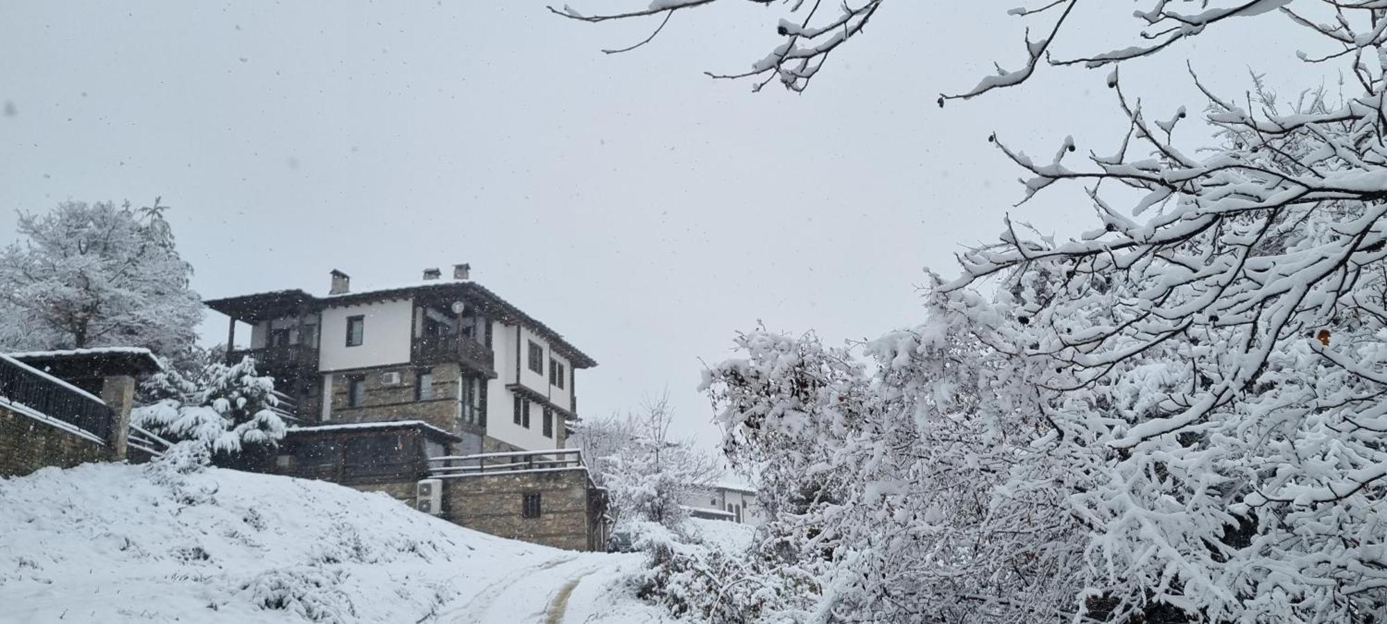 Панорама Хаус Лещен И Еко Къщи Дървена И Землянка ภายนอก รูปภาพ